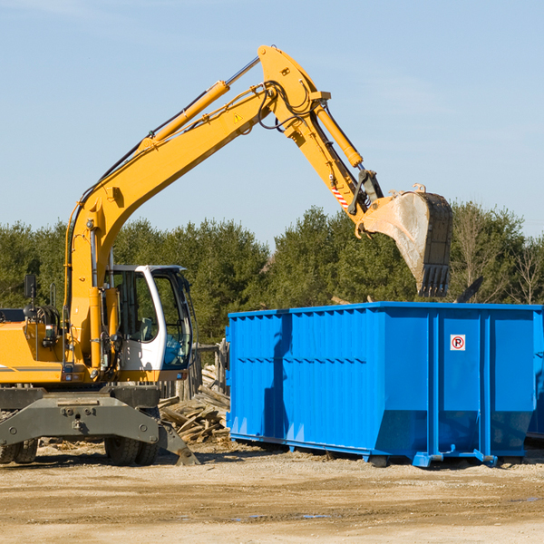 how many times can i have a residential dumpster rental emptied in Bapchule